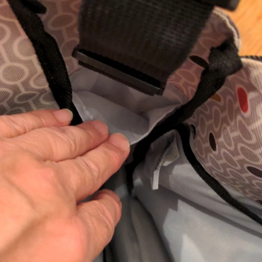 Skip Hop Black and Gray Geo Print Diaper Bag